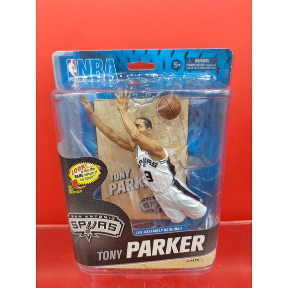 San Antonio Spurs Legend TONY PARKER Action Figure From McFarlane. White Jersey. - Picture 1 of 9
